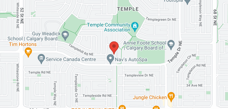 map of 30, 6020 Temple Drive NE